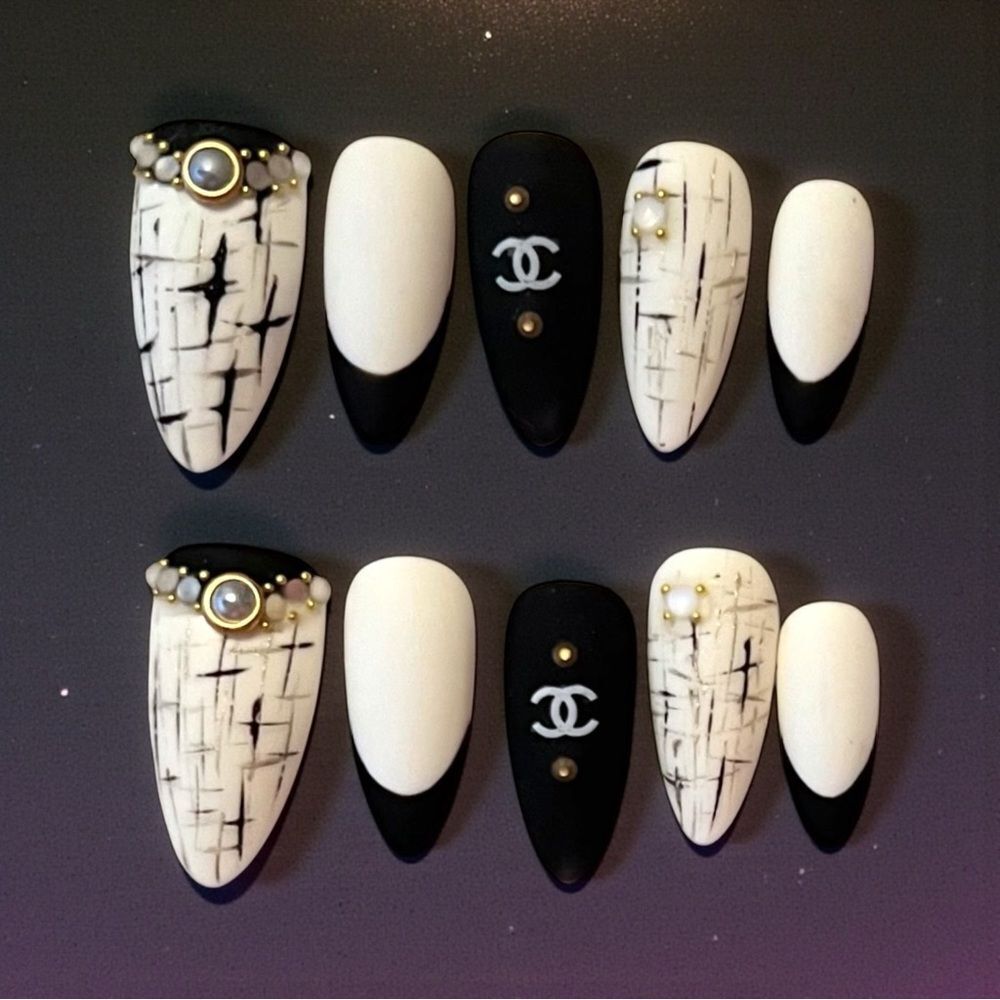 Custom Handmade Reusable Designer Press On Nails